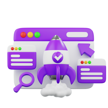Sitio web de inicio  3D Icon