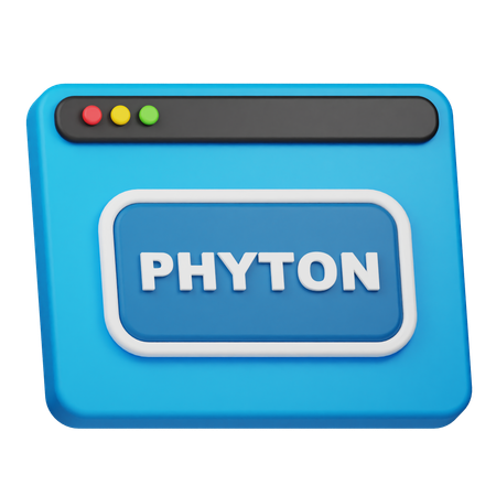 Sitio web de phyton  3D Icon