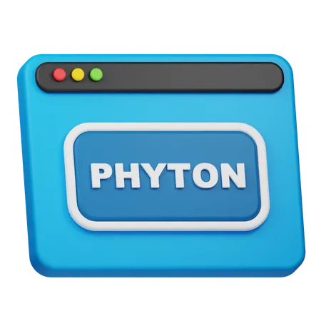 Sitio web de phyton  3D Icon