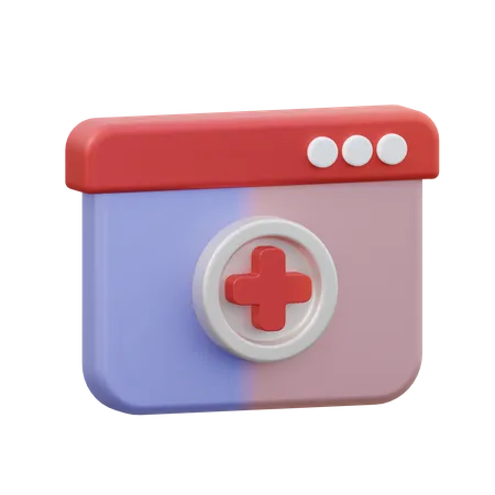 Sitio web del hospital  3D Icon