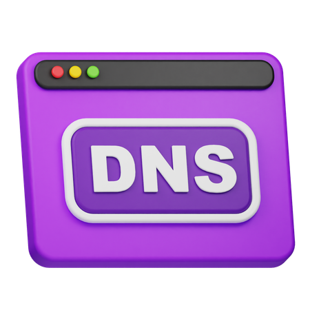 Sitio web dns  3D Icon