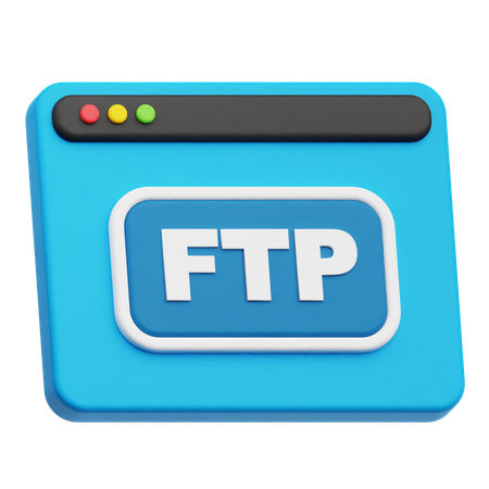 Sitio web ftp  3D Icon
