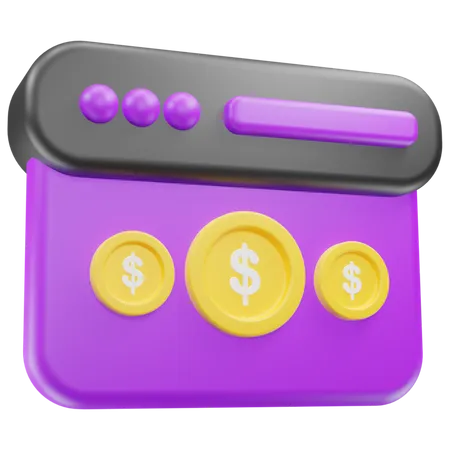 Finanzas Icono 3 D 3D Icon