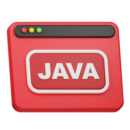 Sitio web java  3D Icon