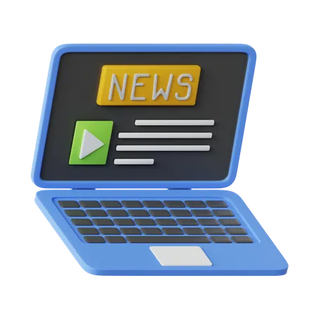 Sitio web de noticias  3D Icon