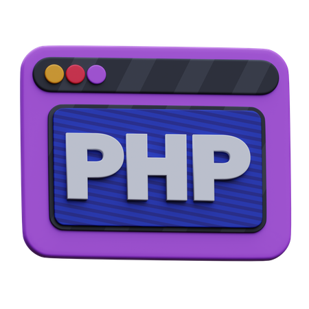 Sitio web php  3D Icon