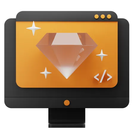 Sitio web premium  3D Icon