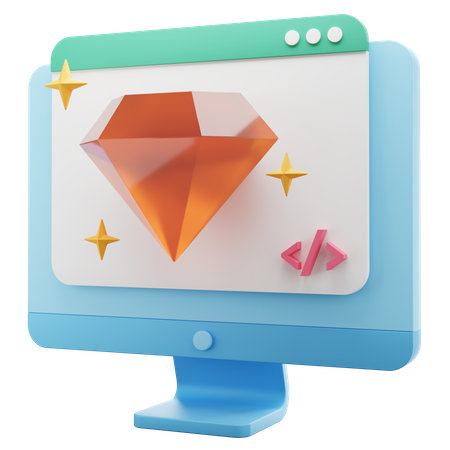 Sitio web premium  3D Icon