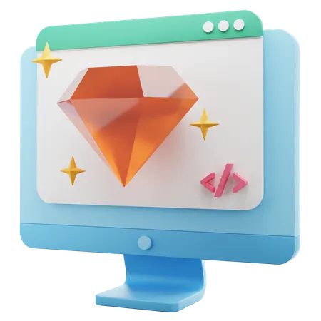 Sitio web premium  3D Icon