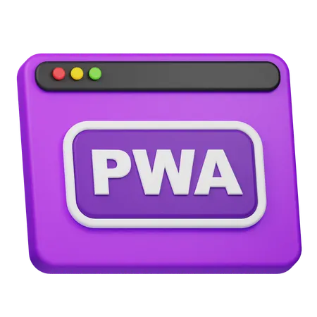 Sitio web de pwa  3D Icon