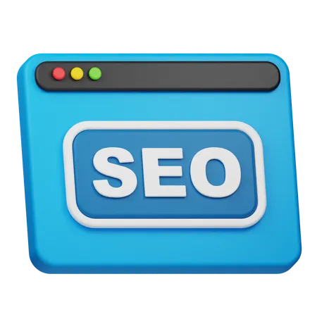 Sitio web de SEO  3D Icon