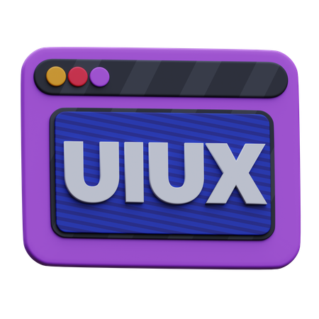 Sitio web UI UX  3D Icon