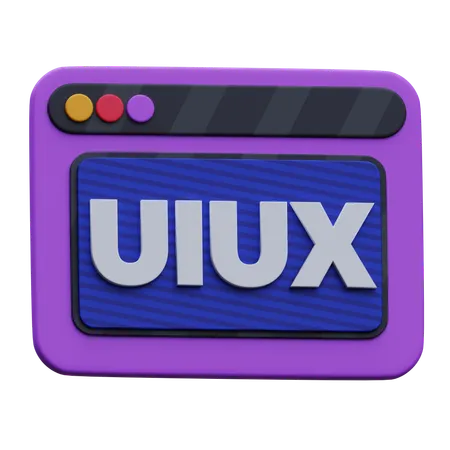 Sitio web UI UX  3D Icon