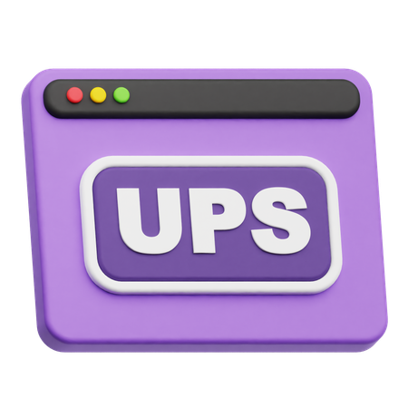 Sitios web ups  3D Icon