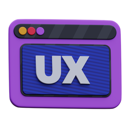 Sitio web ux  3D Icon