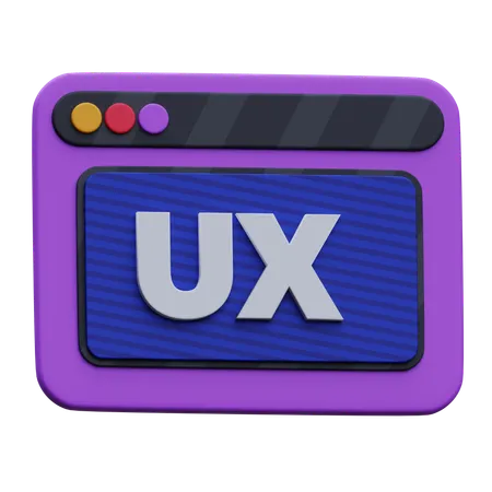 Sitio web ux  3D Icon