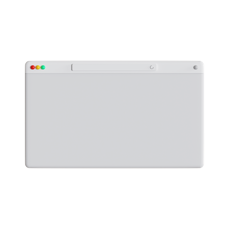 Sitio web vacío  3D Icon