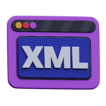 Sitio web xml  3D Icon