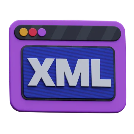 Sitio web xml  3D Icon