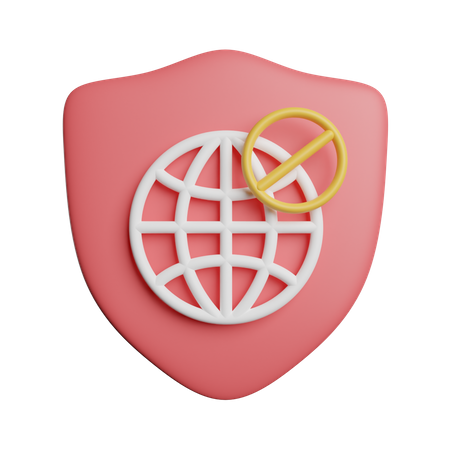 Sitios bloqueados  3D Icon