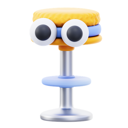 Sitting Chair  3D Icon