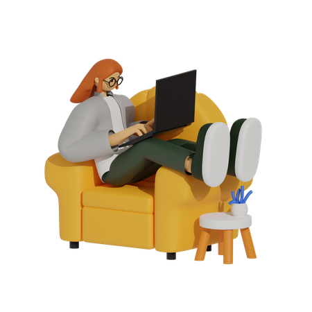 Sitting Pretty, un guide de la productivité basée sur le canapé  3D Icon
