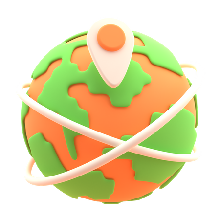 Localisation géographique  3D Icon