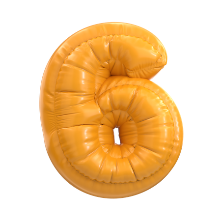Six  3D Icon