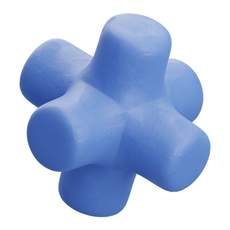 Six Cilinder Neon  3D Icon