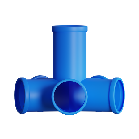 Six Joints Pipe  3D Icon