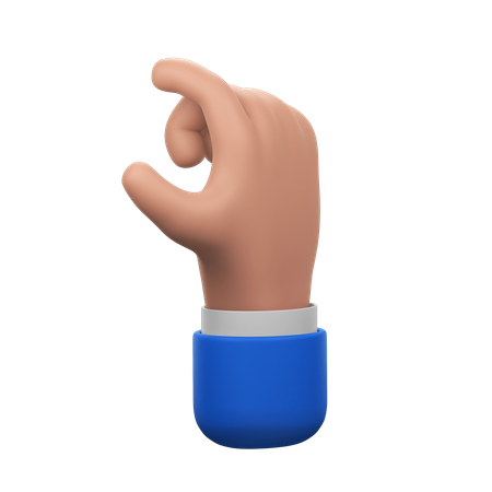 Size Measuring Hand Gesture  3D Icon