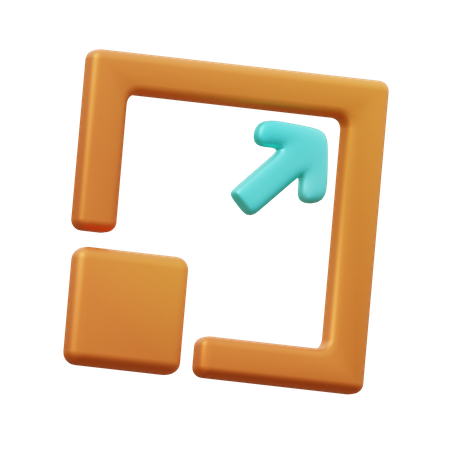 Skalierungswerkzeug  3D Icon