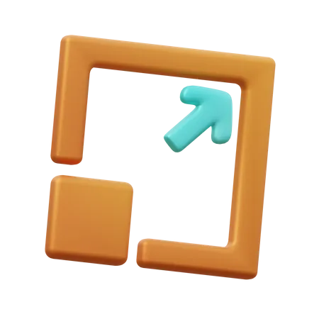 Skalierungswerkzeug  3D Icon