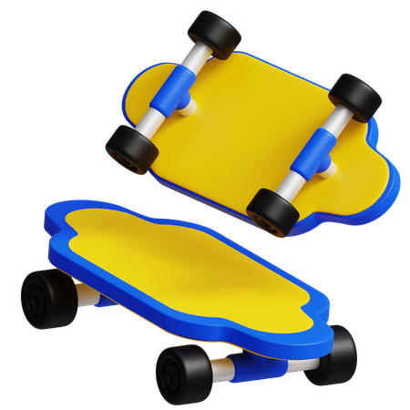 Skate básico  3D Icon