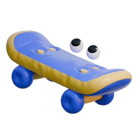 Skateboard 3 D Balloon Icon 3D Icon