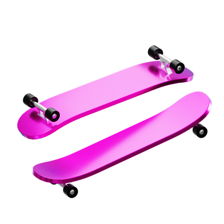 Skateboard  3D Icon