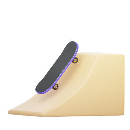 Skateboard  3D Icon