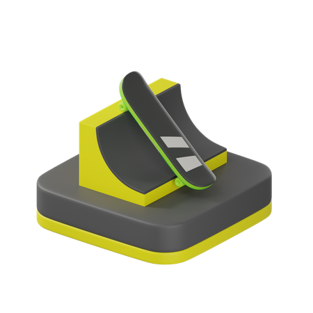 Skateboard  3D Icon