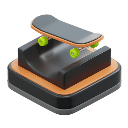 Skateboard 3D Icon