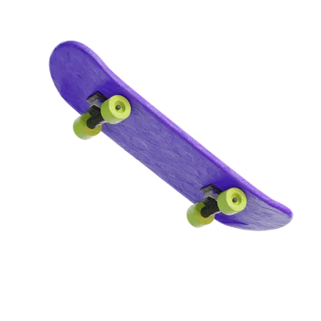 Skateboard On Transparent Background 3 D Illustration 3D Logo