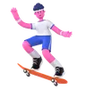 Skateboard Player