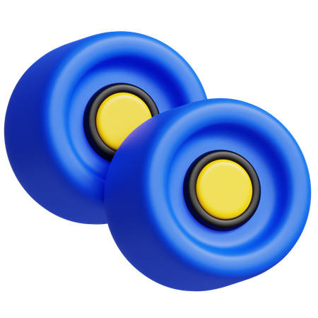 Skateboard Wheel  3D Icon