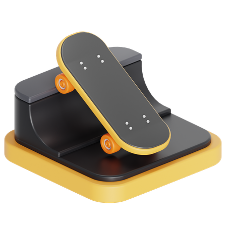 Skateboarding  3D Icon