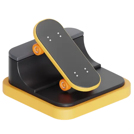 Skateboarding  3D Icon