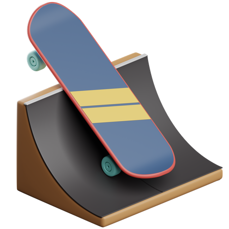 Skateboarding  3D Icon