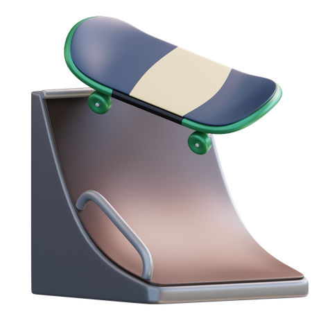 Skateboarding 3D Icon