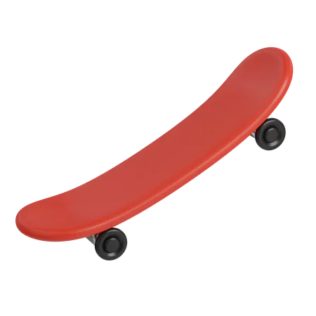 Cute Skateboard Icons Minimal 3 D Illustration School Education 3D Icon