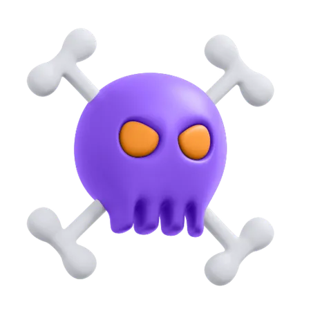 An Icon Of Skeleton 3D Icon