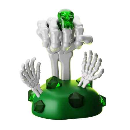 Skeleton Hand  3D Icon