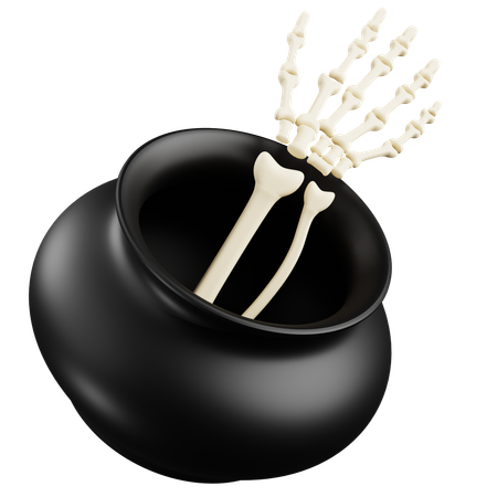 Skeleton  Jar  3D Icon